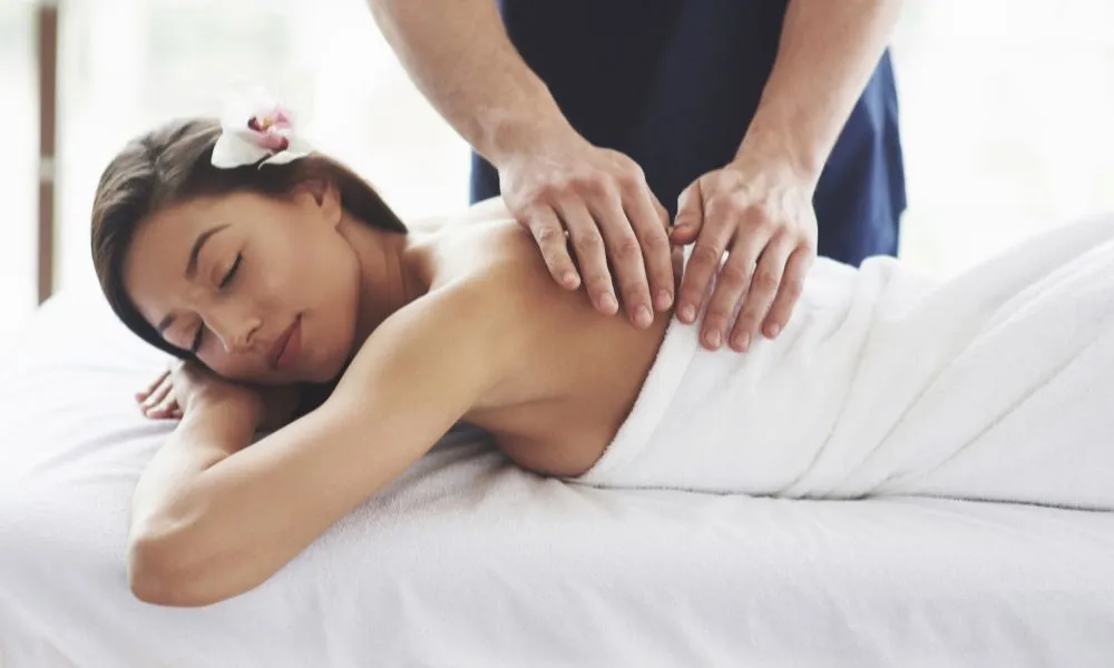 Relaxing full body massage therapy at a spa in RS Puram Coimbatore with professional therapist providing wellness treatment